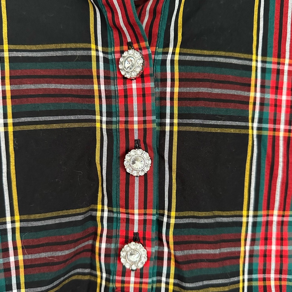 J Crew XL women’s plaid blouse